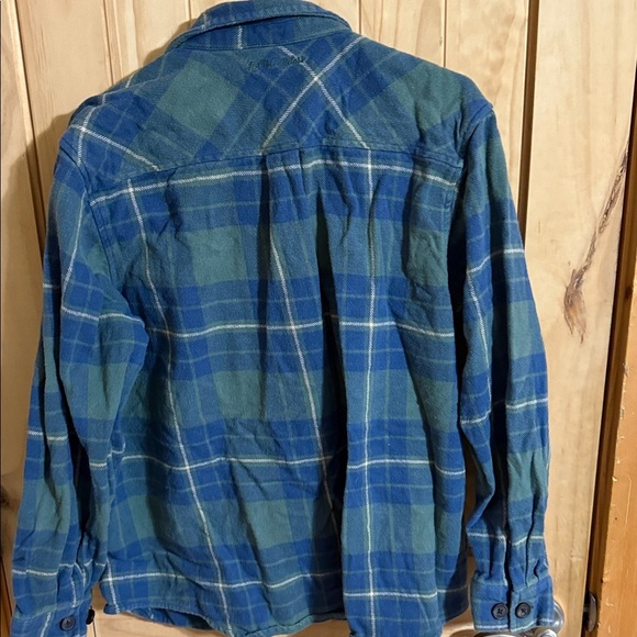 Noble Outfitters Blue and Green Plaid Button-Up Shirt - Picture 3 of 7